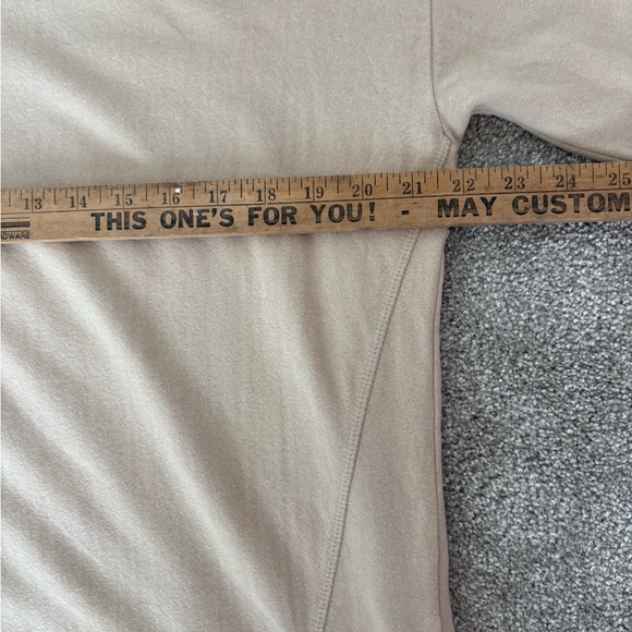 Sweaty Betty After Class Fleece Longsleeve Tan Cream Color Size XXS - Picture 9 of 10